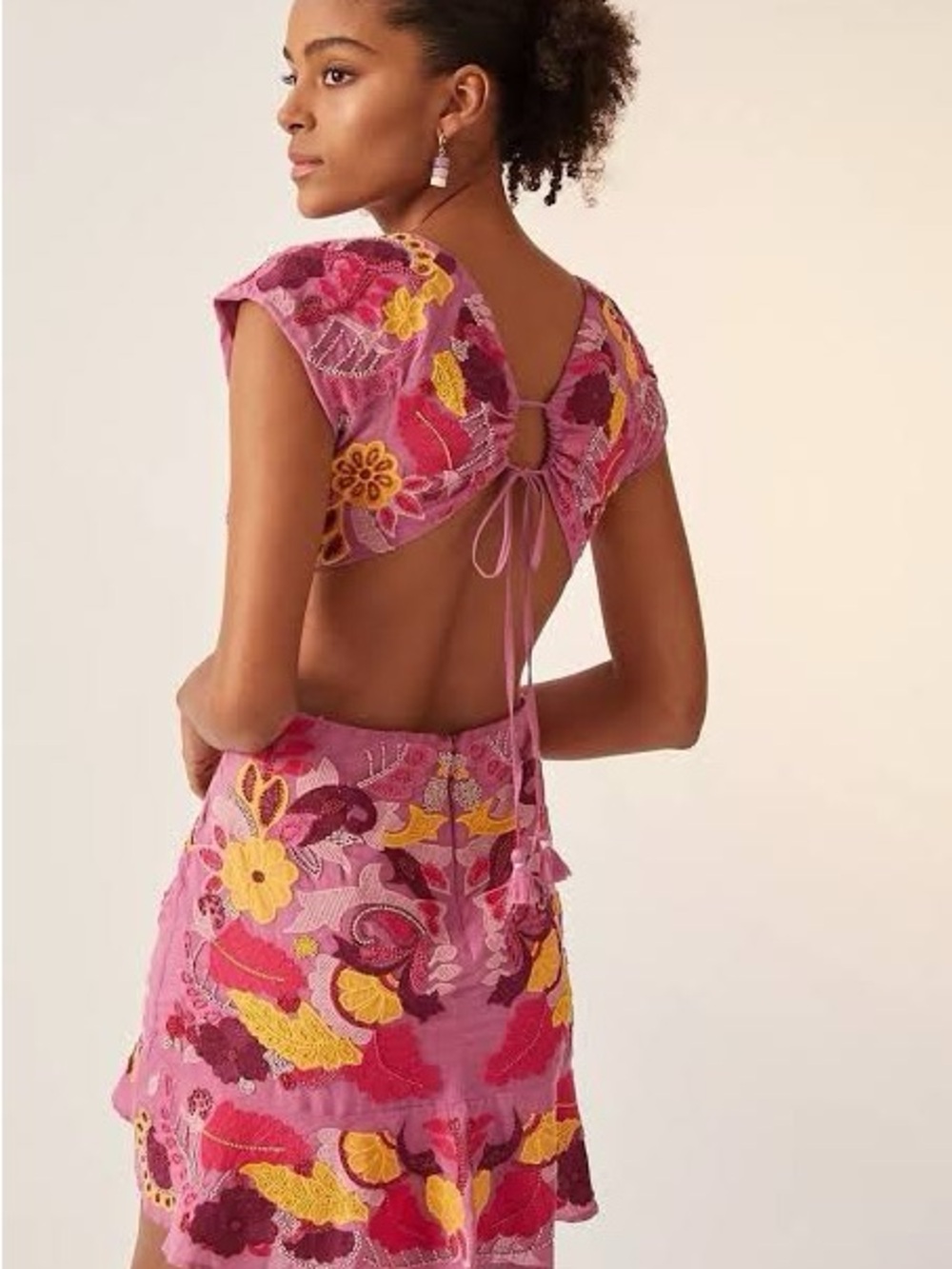 Maeve Anthropologie Beaded and Embroidered Mini Dress - Picture 4 of 4